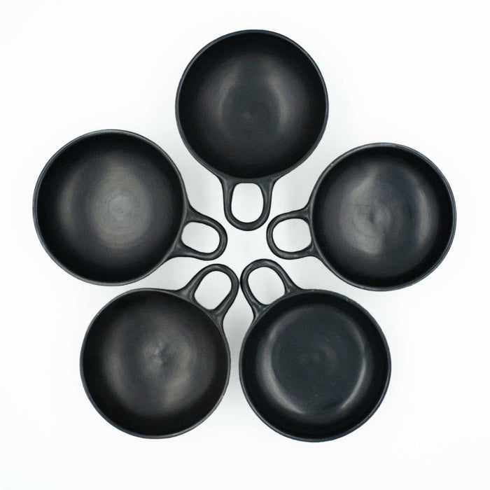 One handler - monoton Attic black glaze shallow dish