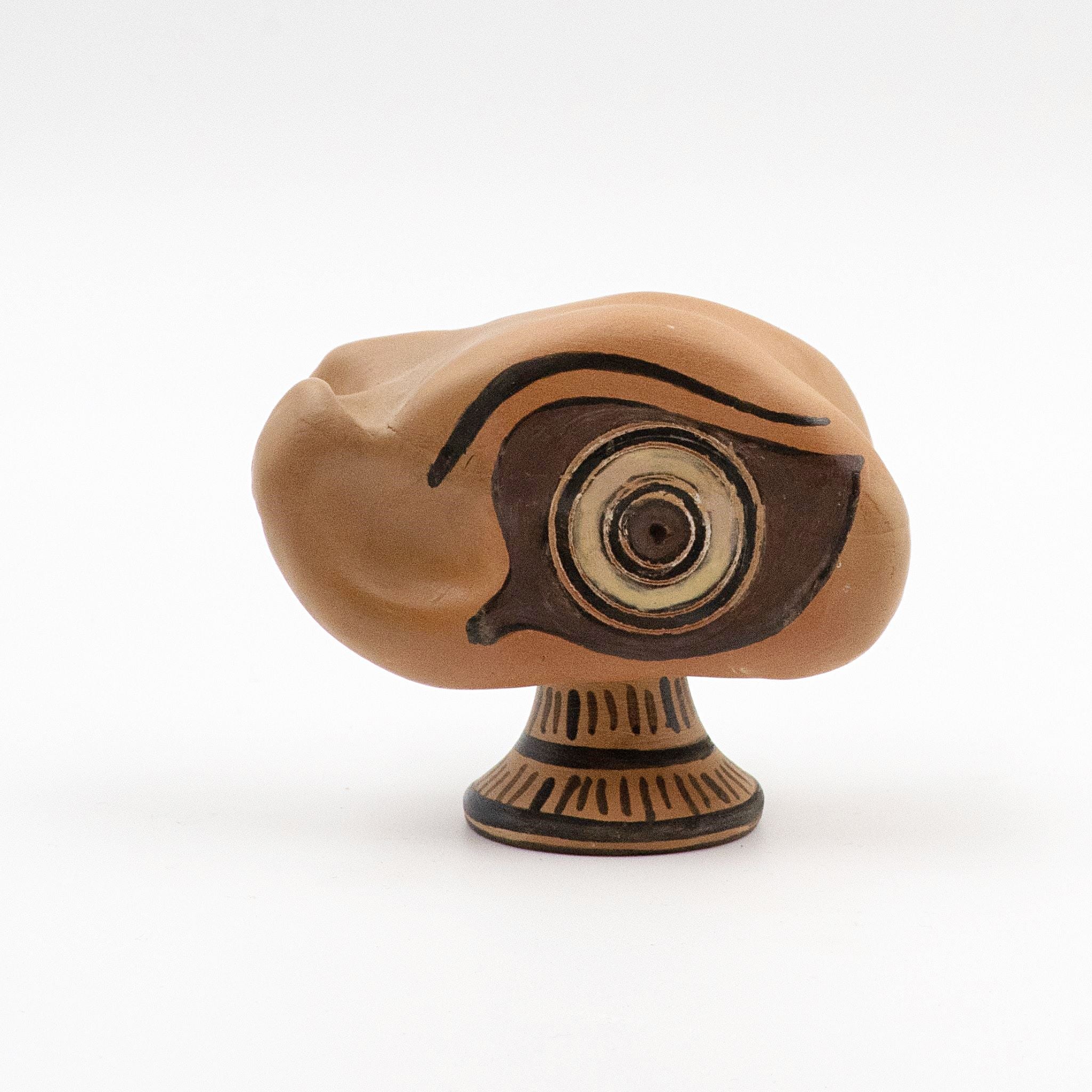 Odysseus and Circe Astragalos - Black figure Knucklebone
