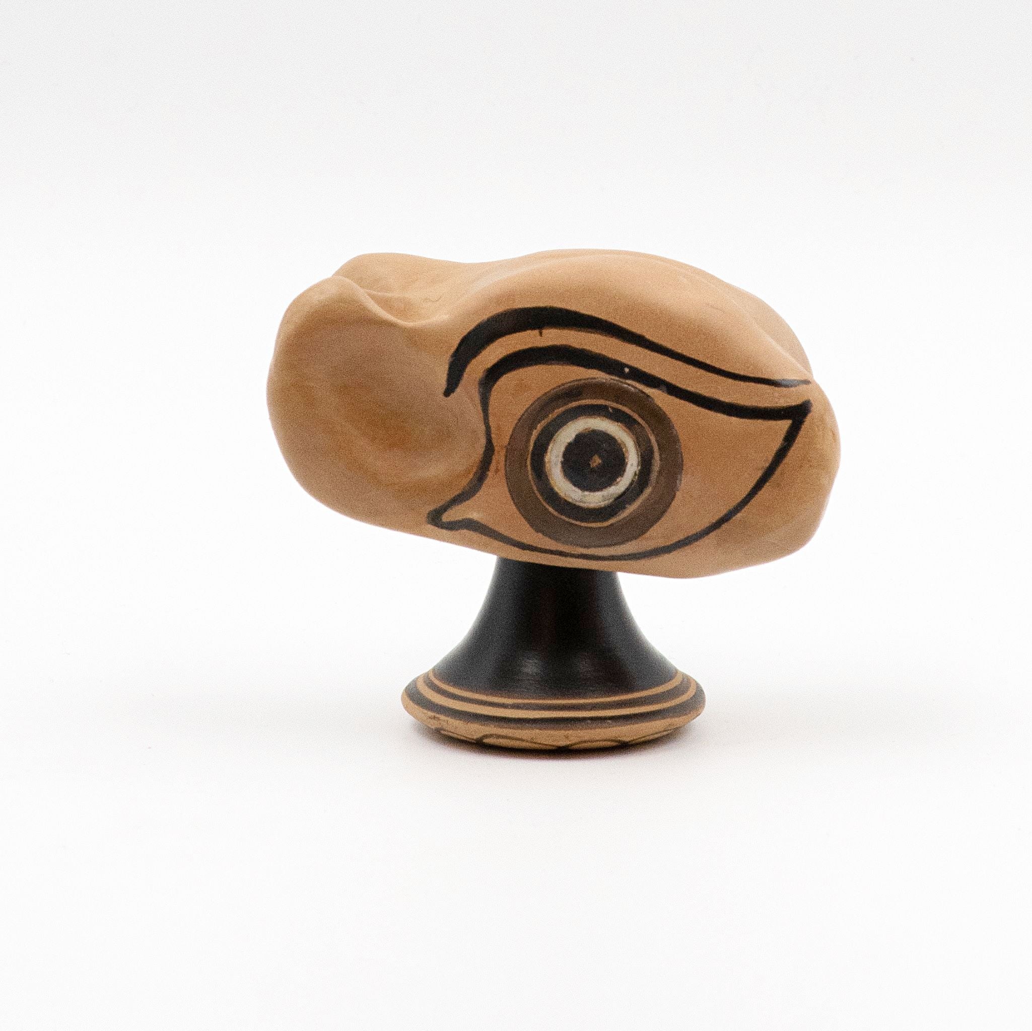Odysseus and Circe Astragalos - Black figure Knucklebone