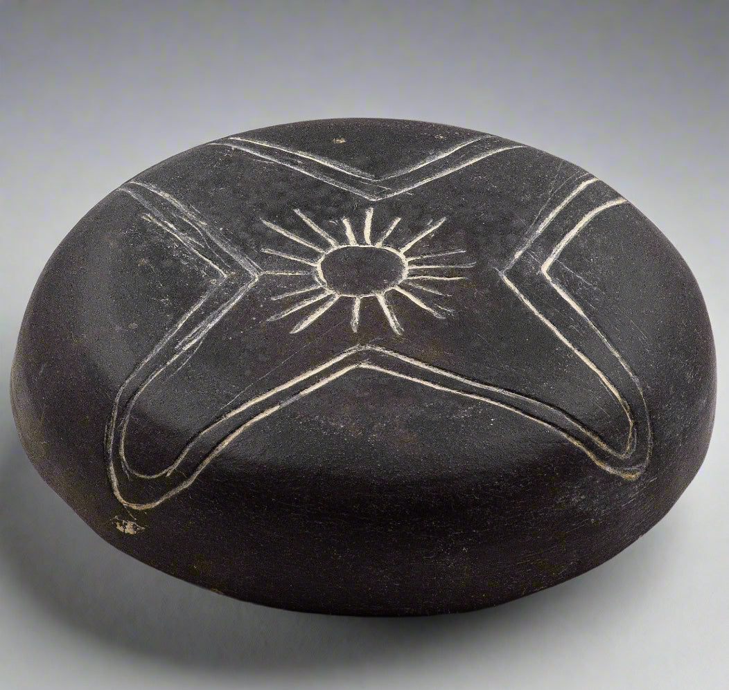 Attica sun ray incised dish