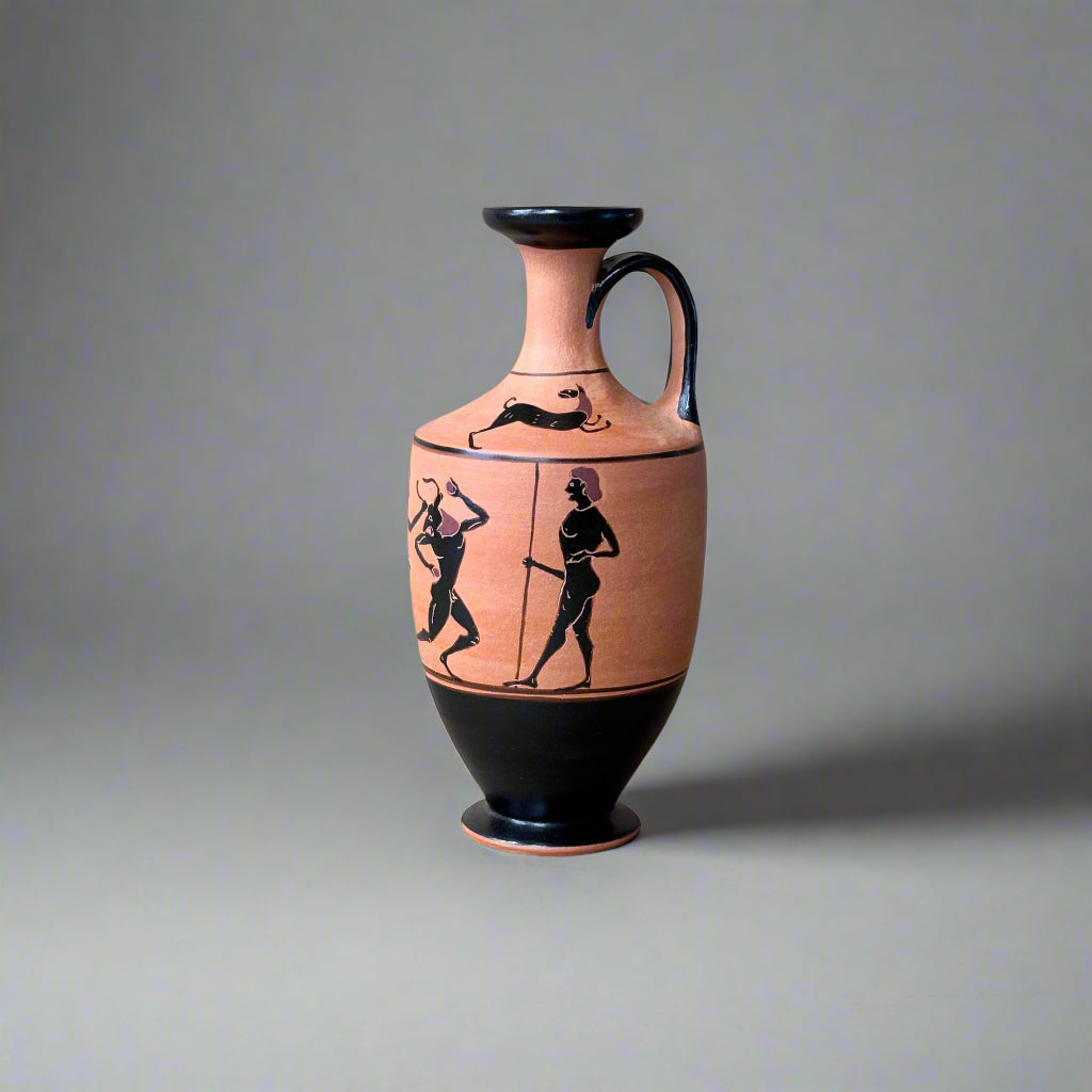 BF Small Lekythos - Theseus and the Minotaur
