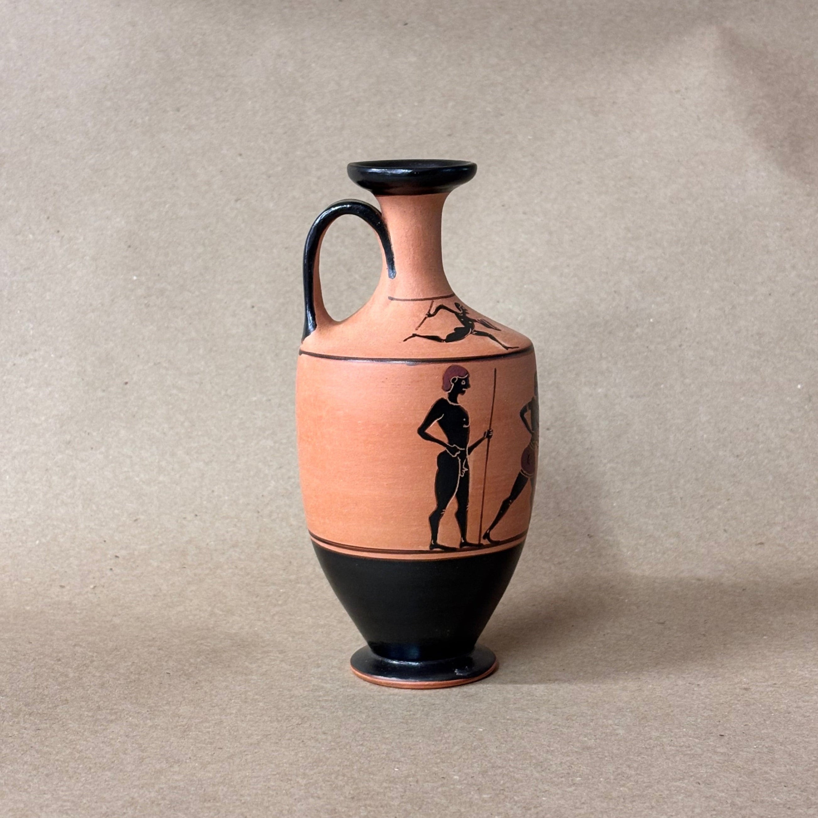 BF Small Lekythos - Theseus and the Minotaur