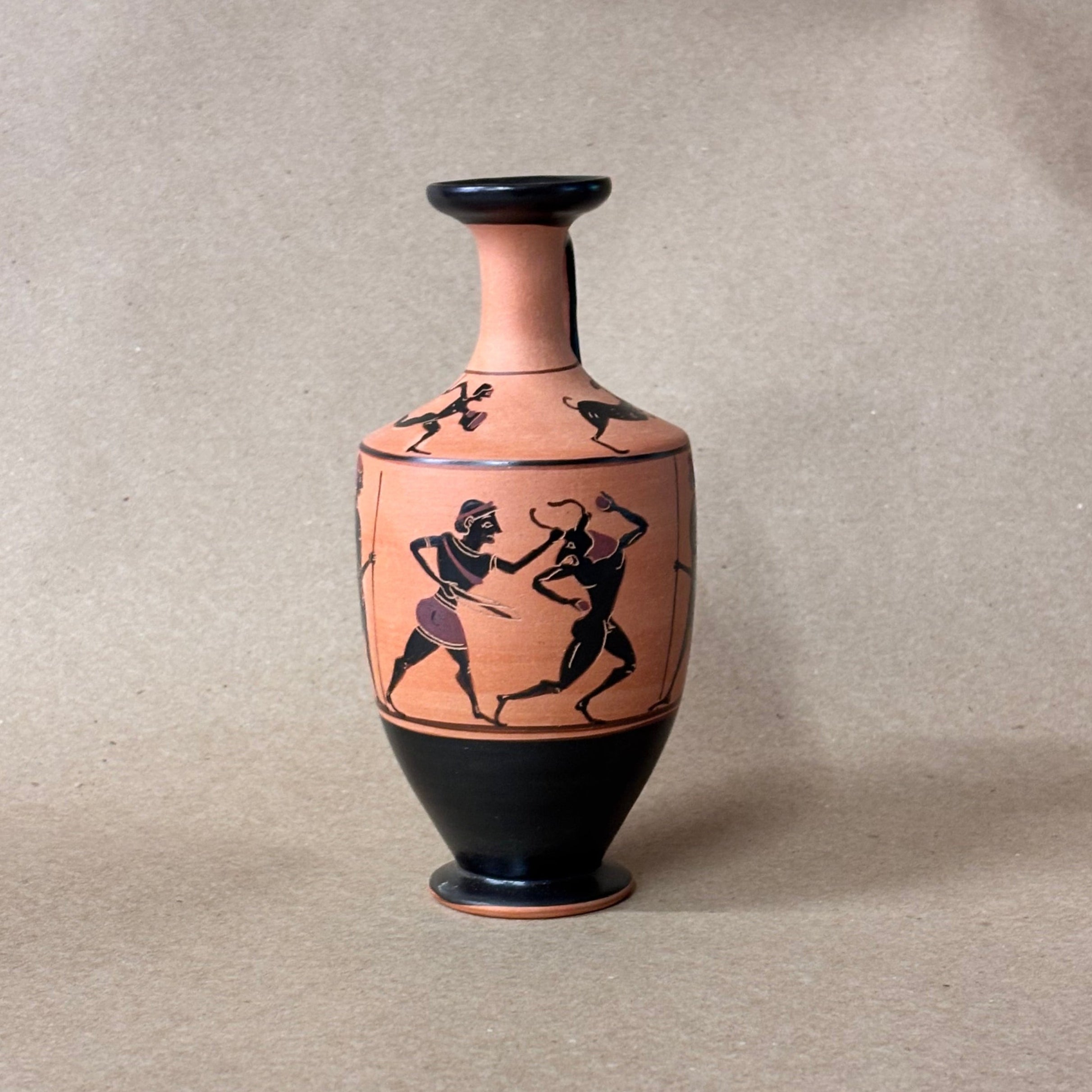 BF Small Lekythos - Theseus and the Minotaur