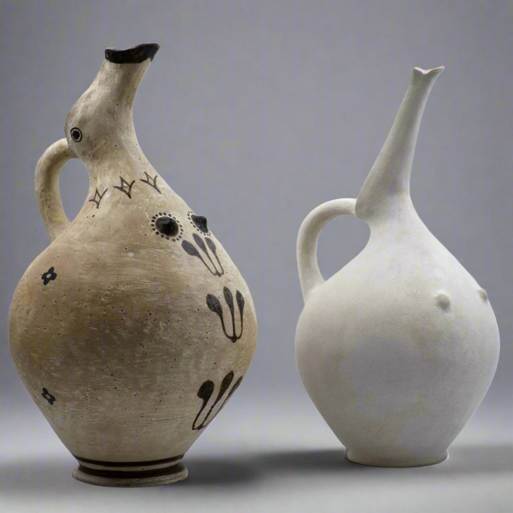 Thera Plain Breast Jug