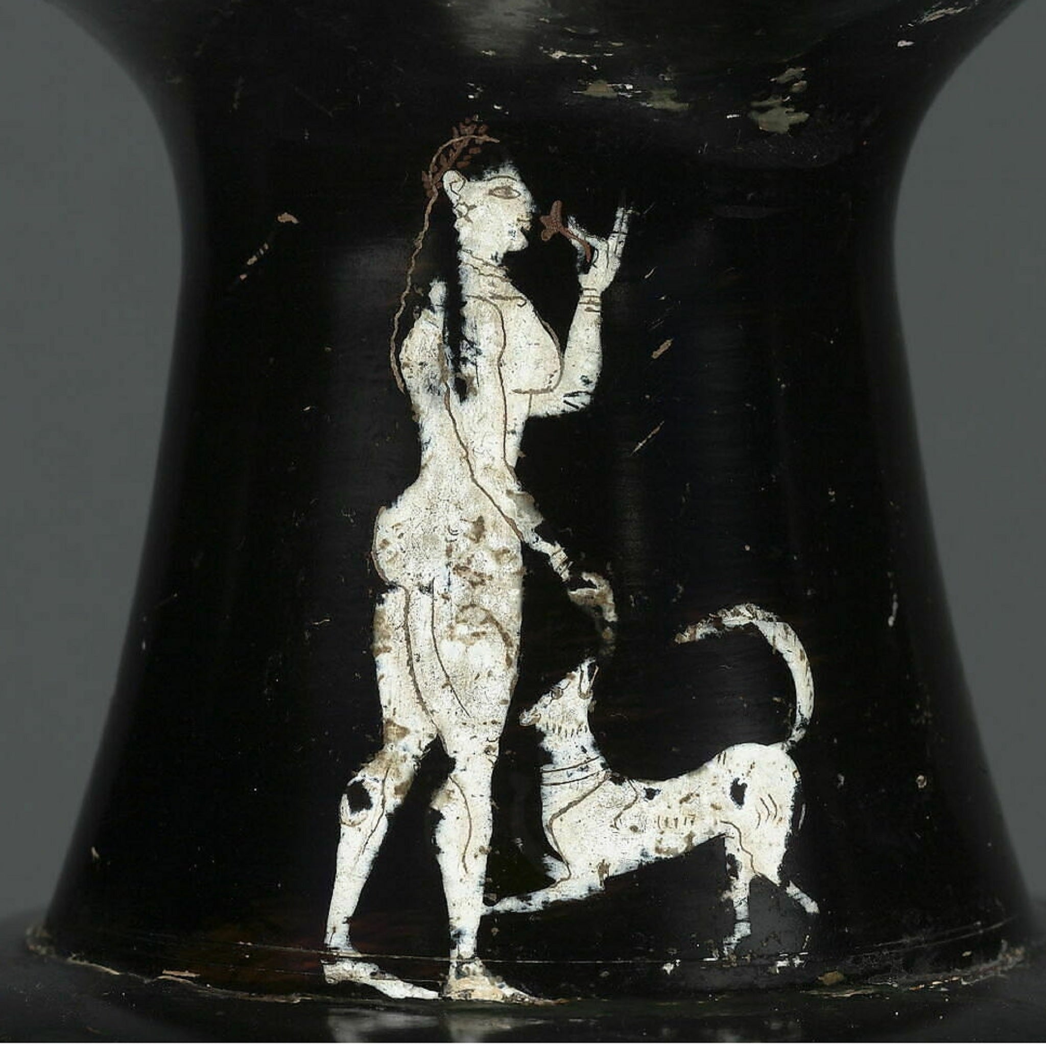 Lady with a dog - small BG Kantharos in six-technique