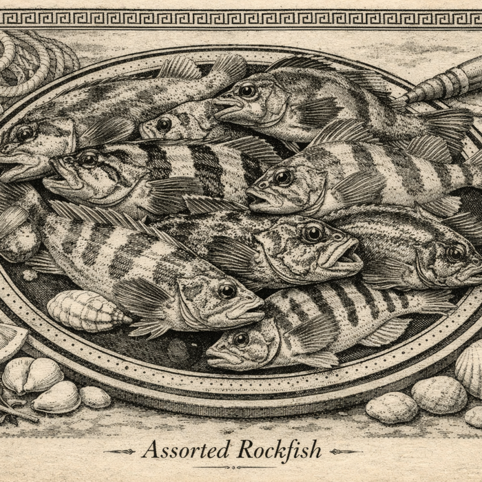 March by the Sea: Rockfish on the Ancient Fish Plate