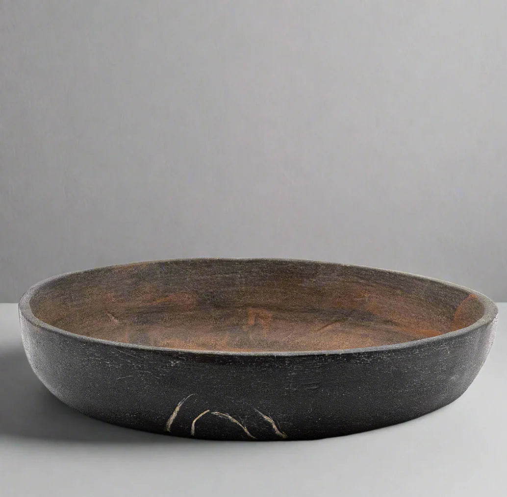 Attica sun ray incised dish