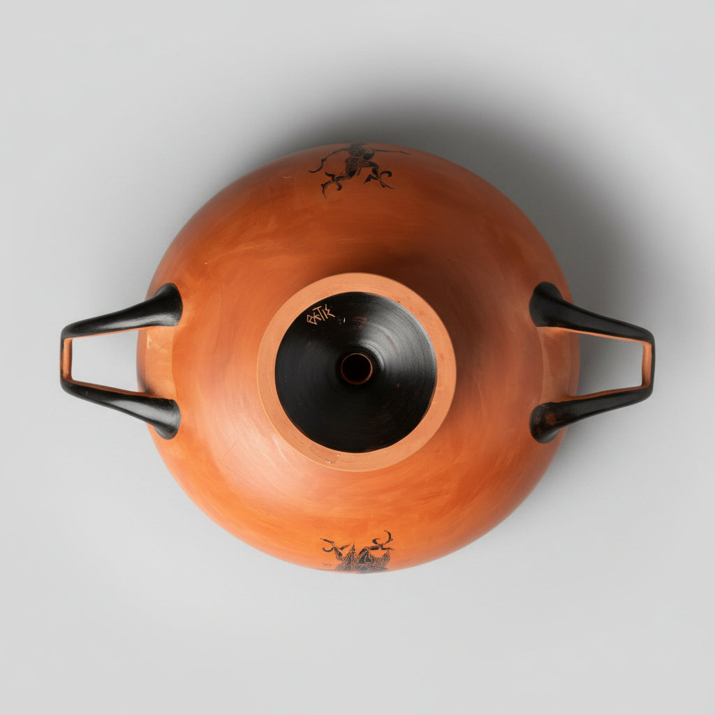 BF Coral Red Large Kylix