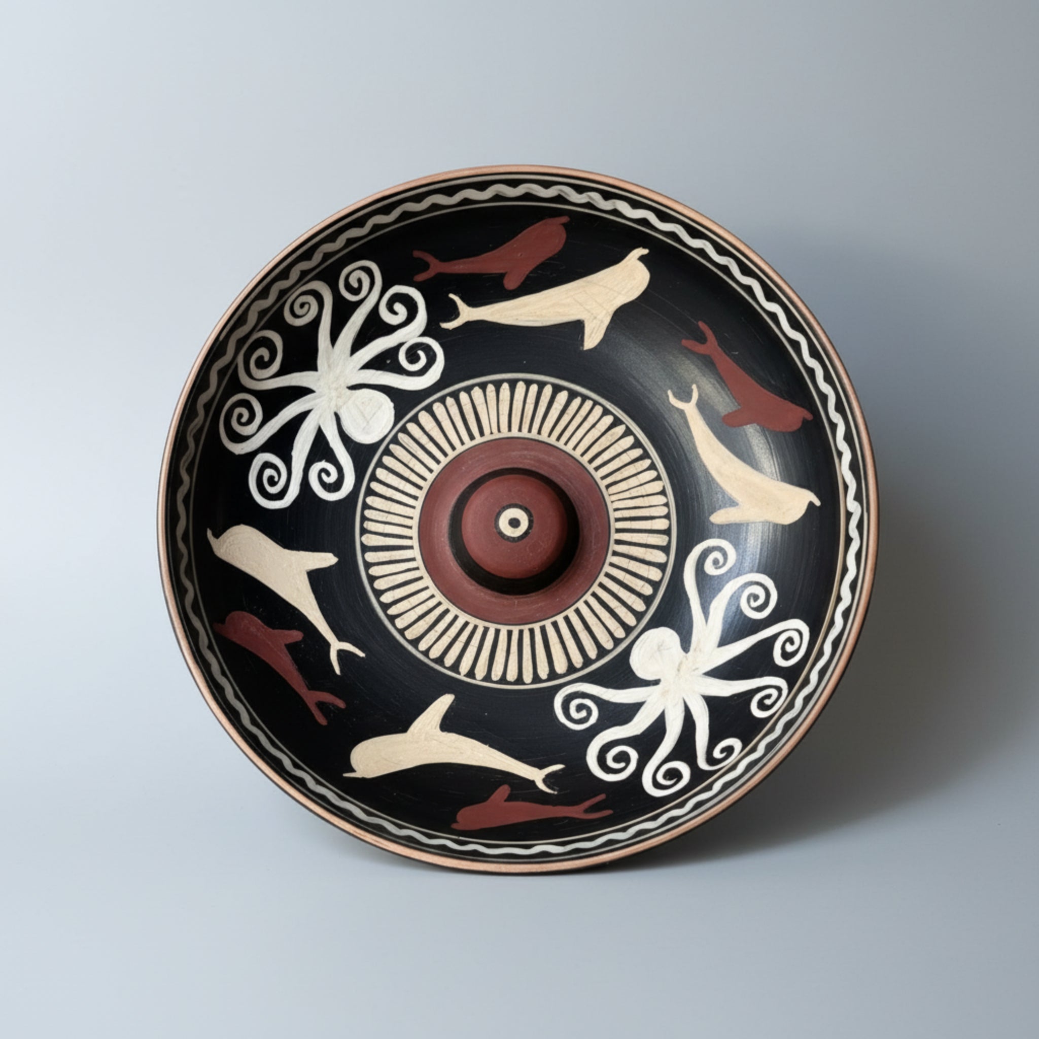 The Octopus Polychrome libation bowl