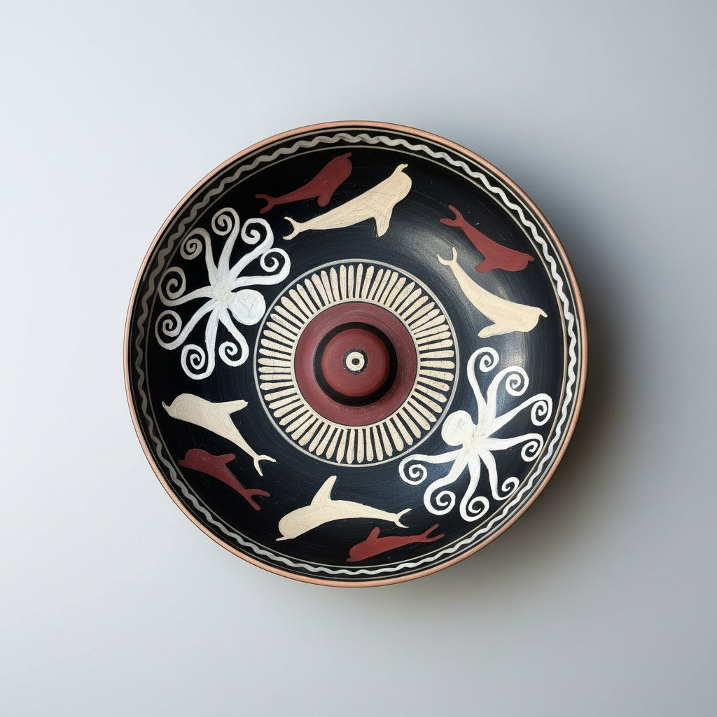 The Octopus Polychrome libation bowl