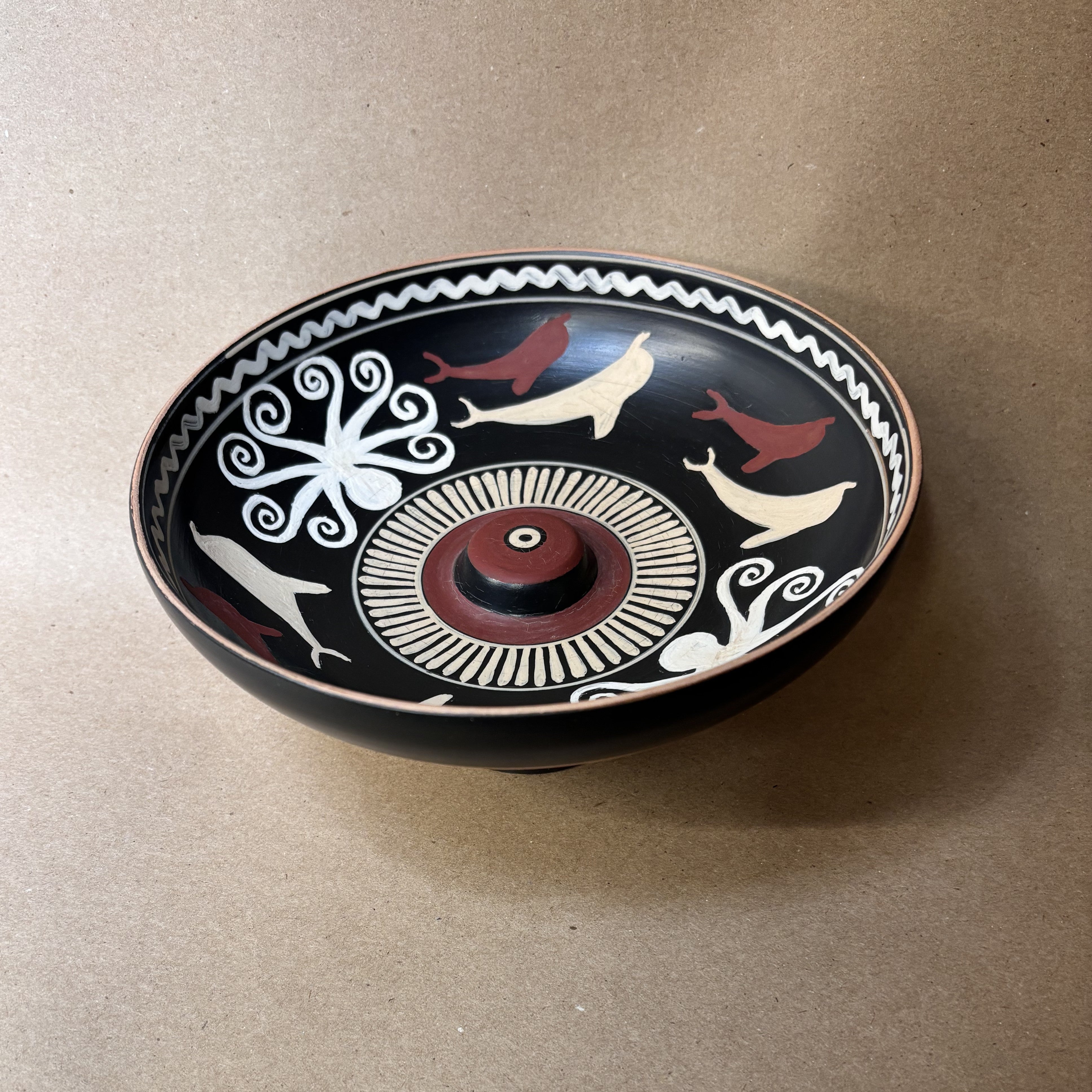 The Octopus Polychrome libation bowl