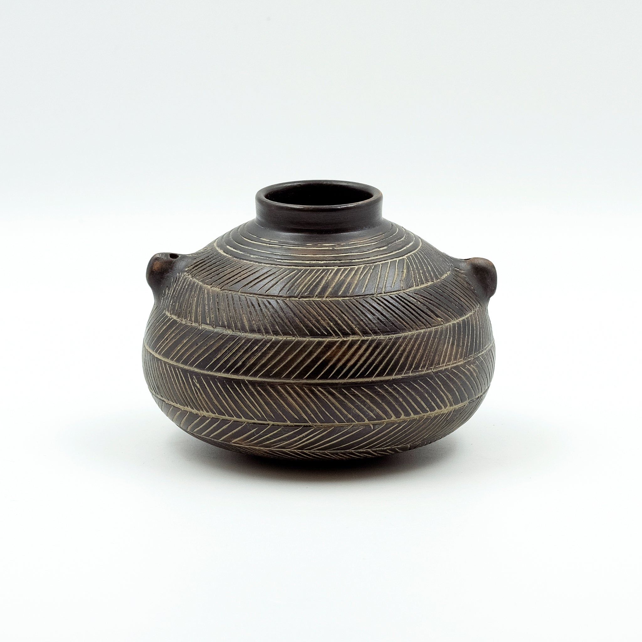 Thera Black incised Pyxis "kandila'