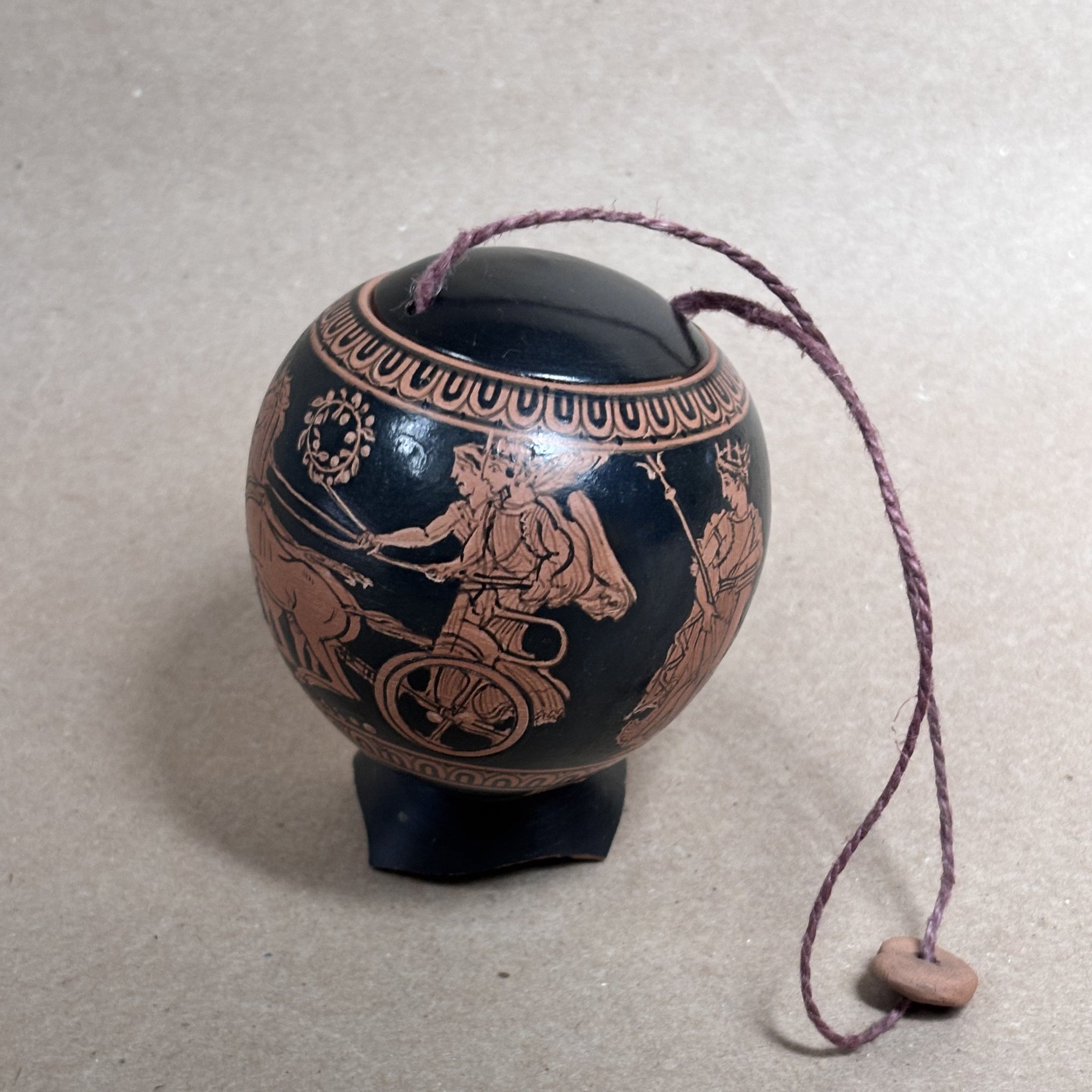 Helen and Paris Egg-Shaped  Pyxis