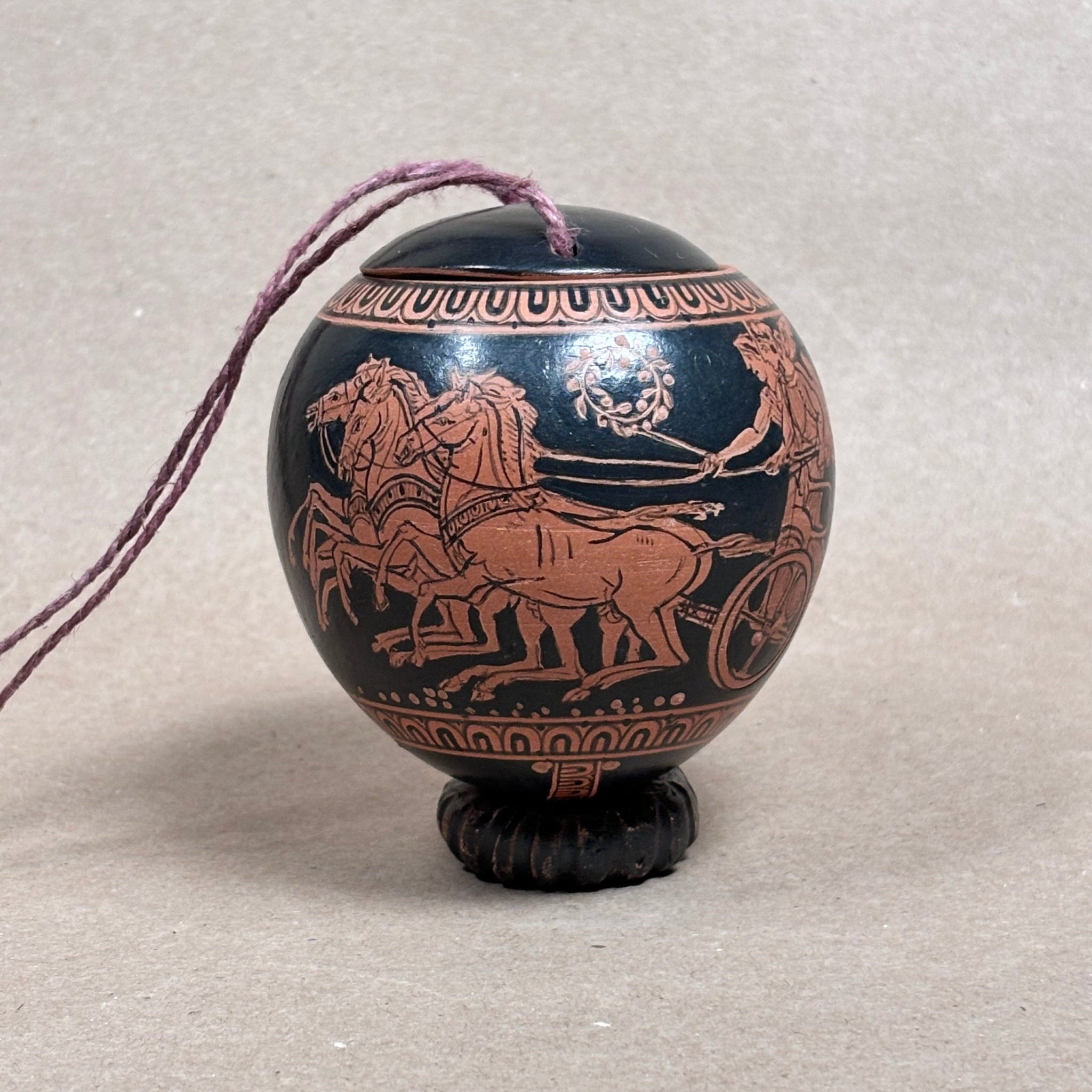 Helen and Paris Egg-Shaped  Pyxis