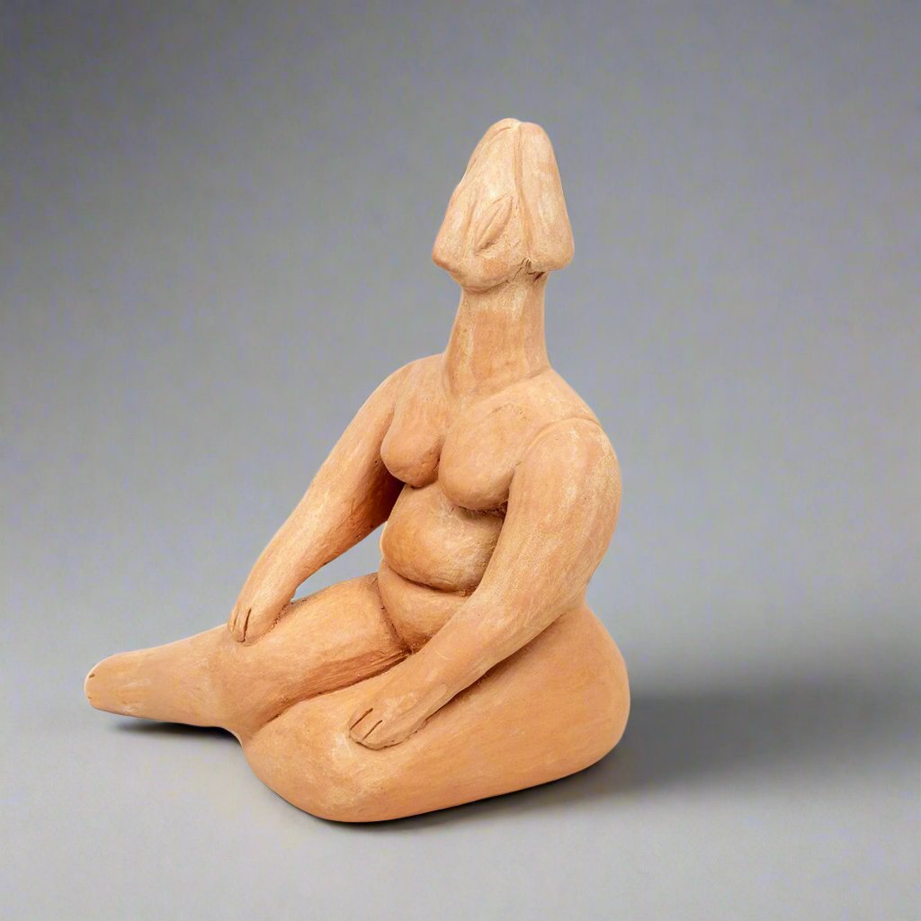 Seated Lady with Wheat-Grain Eyes