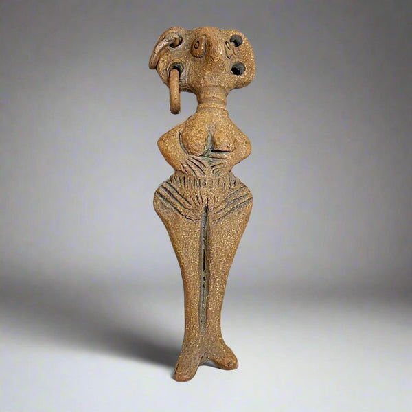 Late Bronze Age Cypriot Female Idol – Bird-Faced Fertility