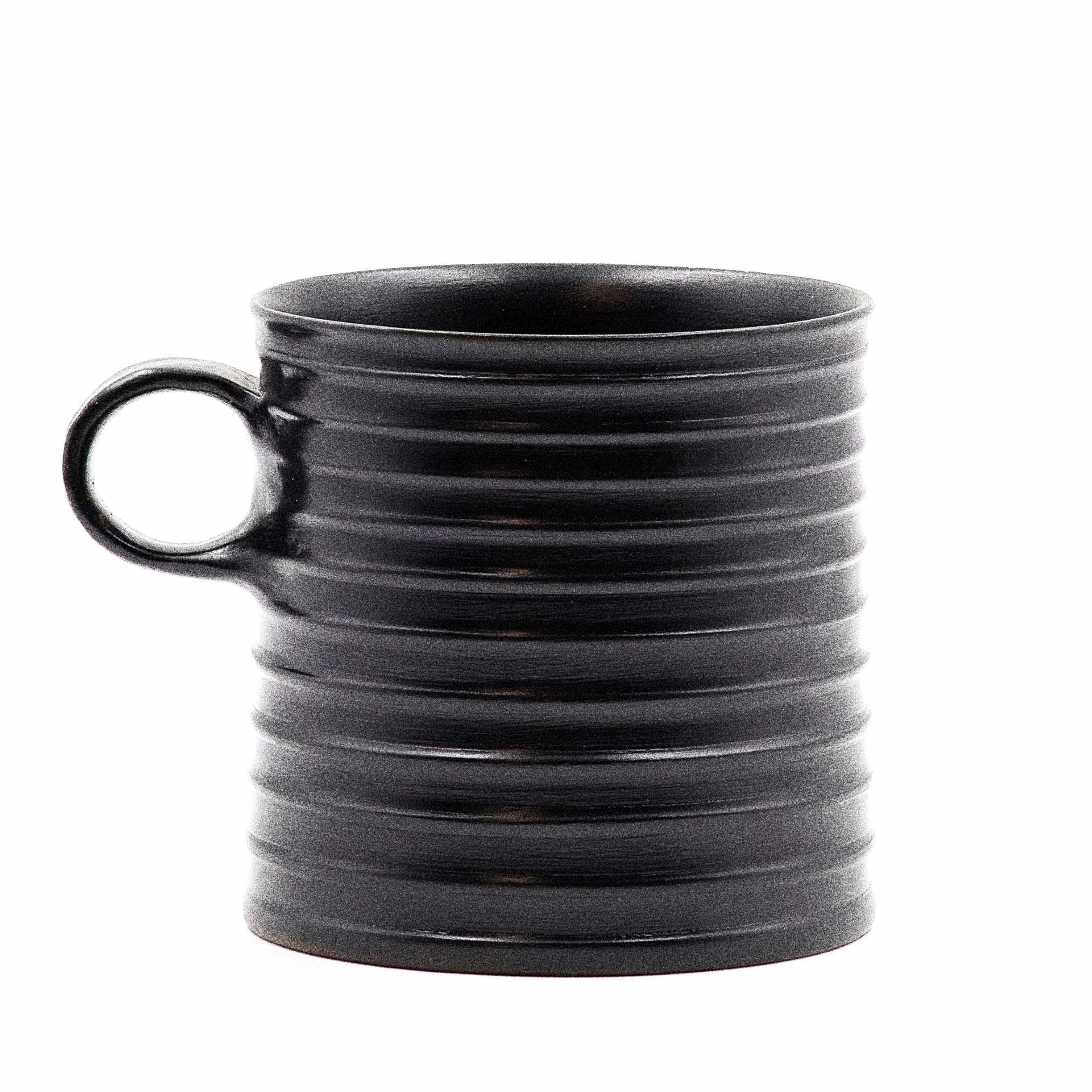 BG cylindrical ribbed mug