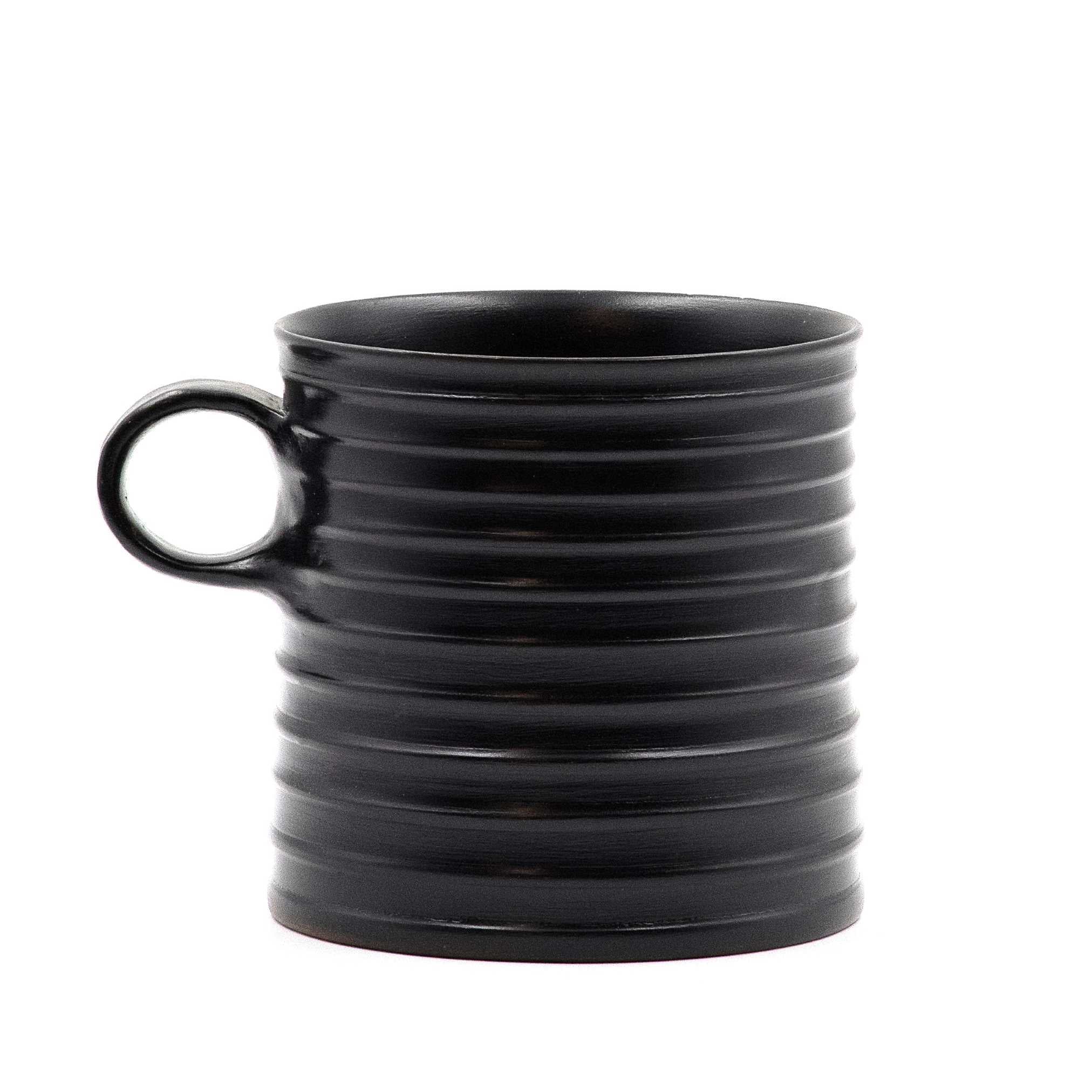 BG cylindrical ribbed mug