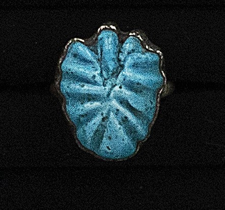 Egyptian Faience silver ring (1)