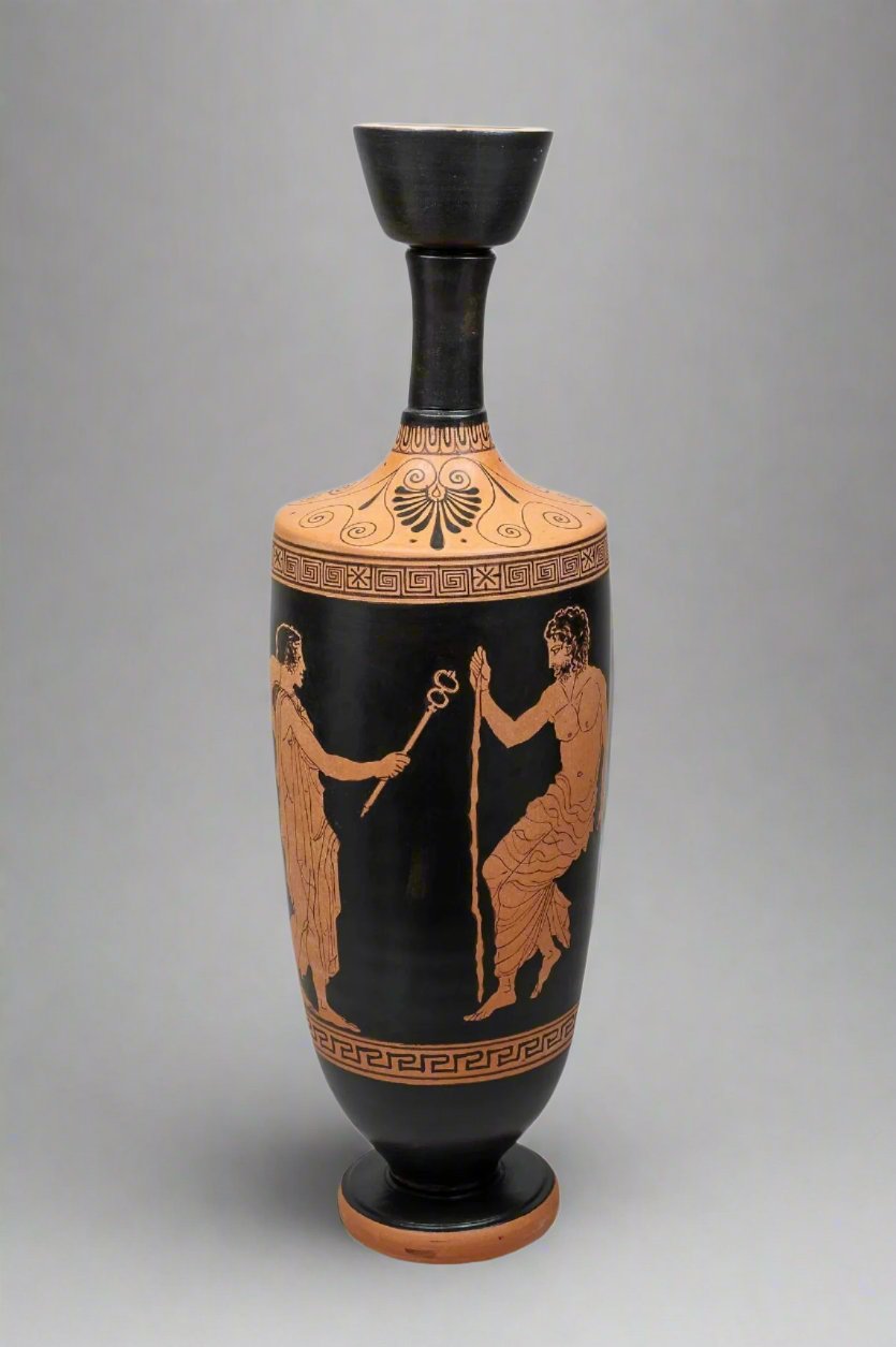 RF Hermes and Paris large Lekythos