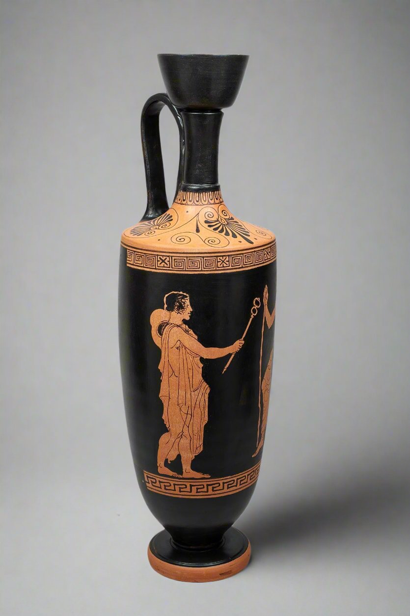 RF Hermes and Paris large Lekythos